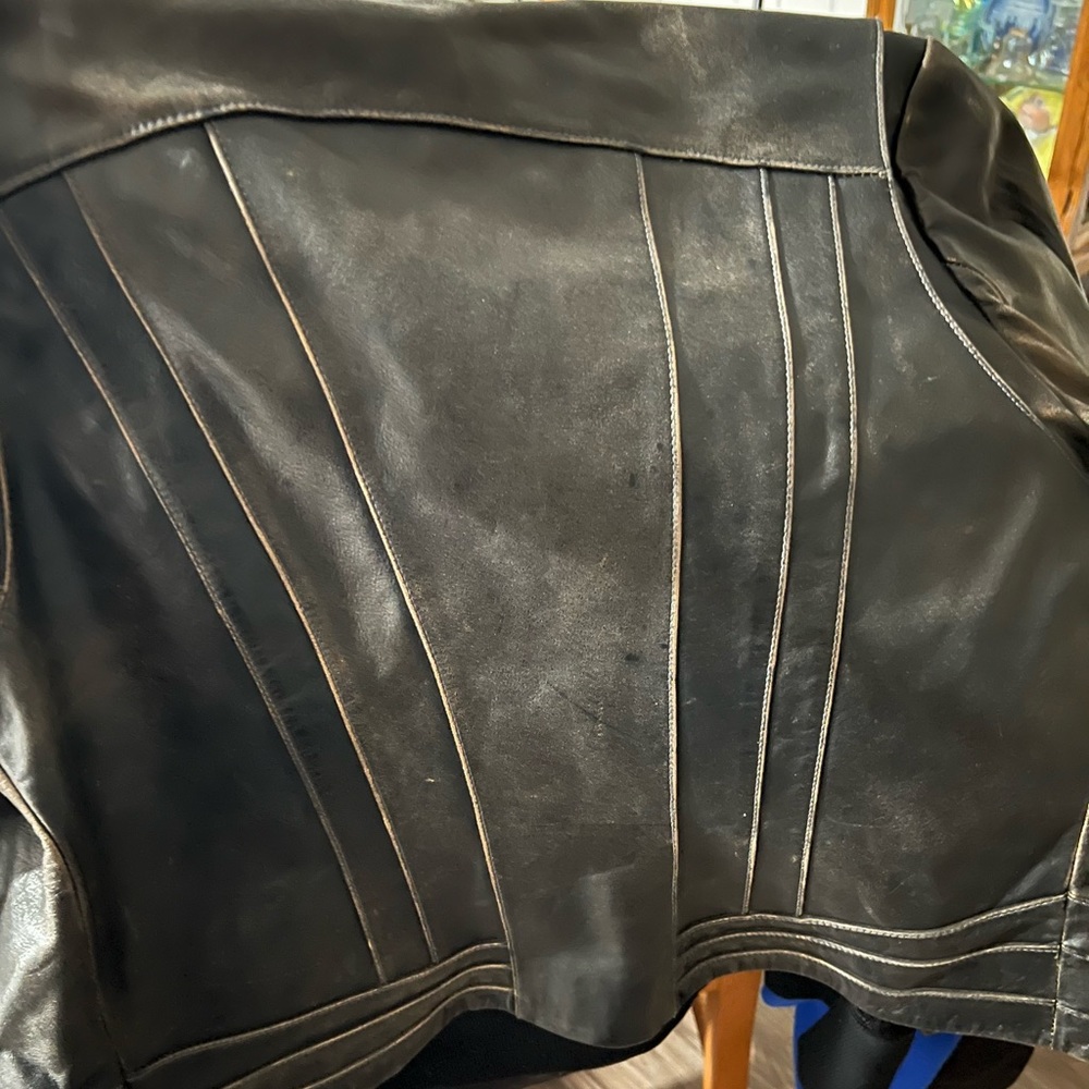Harley-Davidson Women's Black Leather Zip Front Jacket - Picture 5 of 5